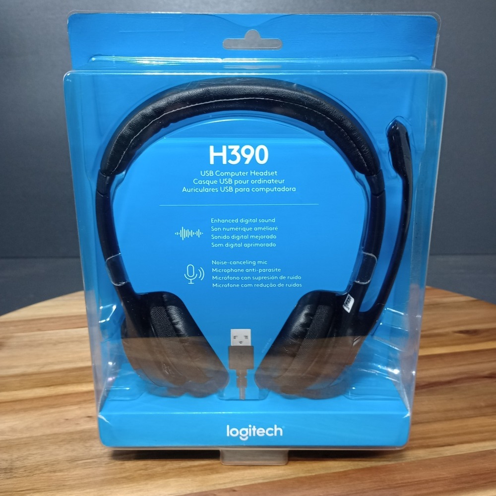 Logitech H390 Black Over the Ear‎ Headset Brand New Sealed